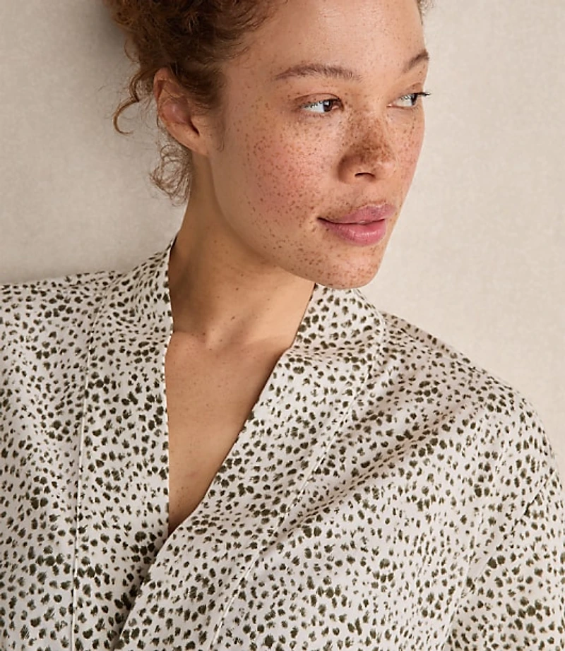 Haven Well Within Organic Cotton Jersey Animal Dot Robe
