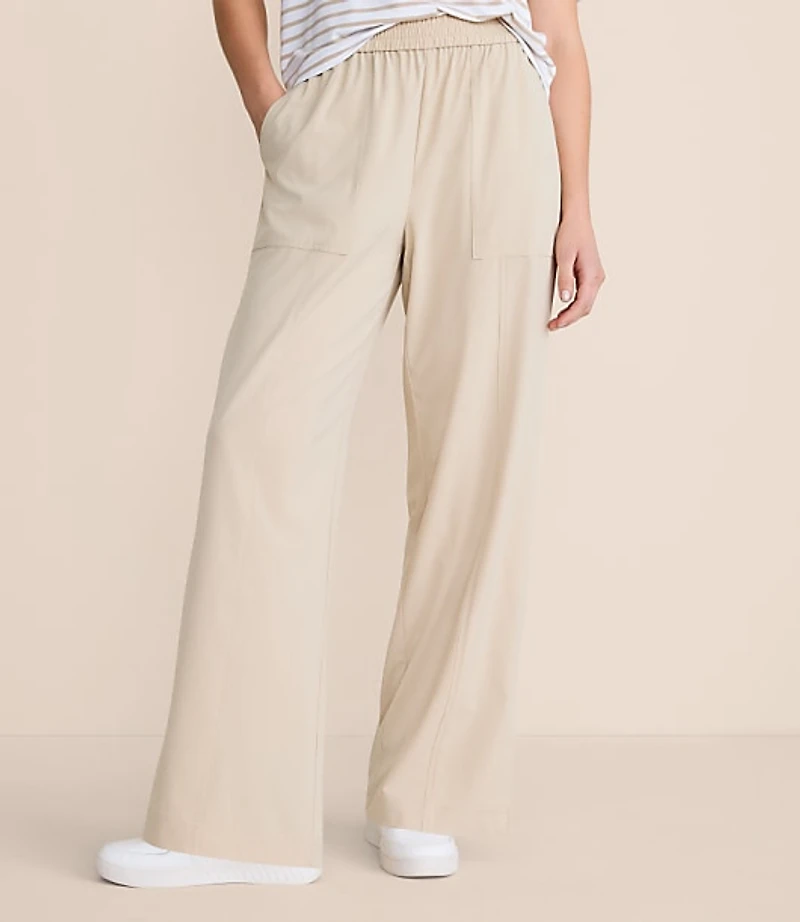 Lou & Grey Wanderweave Zip Wide Leg Pants