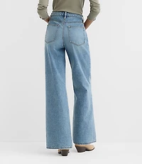 Rivete High Rise Wide Leg Jeans Light Wash