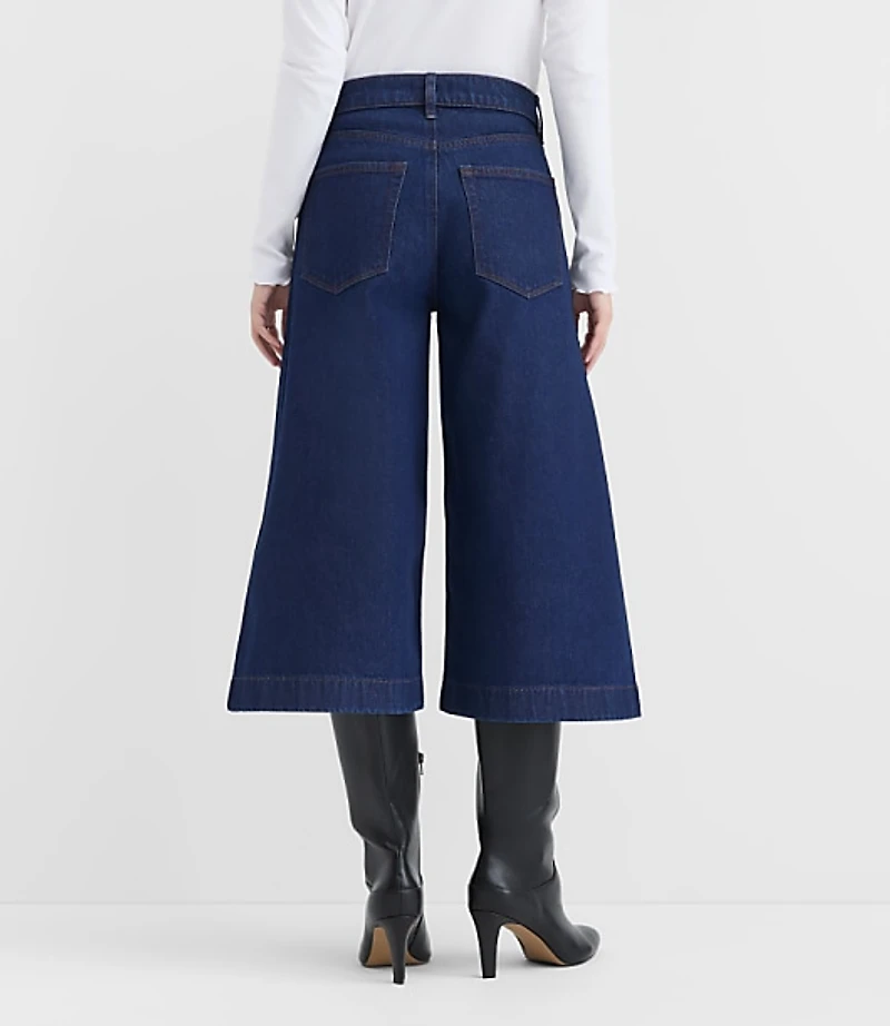 Rivete High Rise Gaucho Jeans Nova Wash