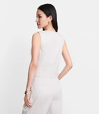 Petite LOFT Versa Pure Spun Pocket Vest