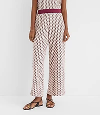 Petite LOFT Beach Geo Crochet Wide Leg Pants