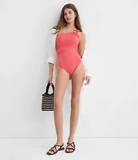 LOFT Beach Ring One Shoulder Piece Swimsuit