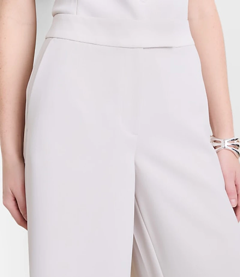 Petite LOFT Versa Crepe Drape Culottes