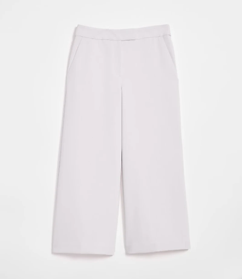 Petite LOFT Versa Crepe Drape Culottes