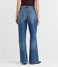 Rivete Curvy High Rise Wide Leg Jeans Echo Wash