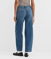 Rivete Curvy Mid Rise Barrel Jeans Echo Wash