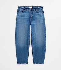 Rivete Curvy Mid Rise Barrel Jeans Echo Wash