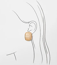 Marbleized Statement Stud Earrings