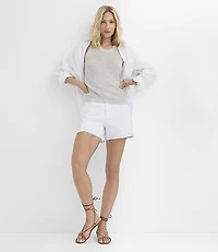 Shimmer Halter Sweater Tank Top