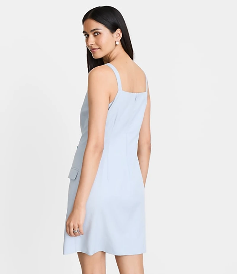 LOFT Versa Pure Spun Apron Mini Pocket Dress