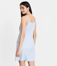 LOFT Versa Pure Spun Apron Mini Pocket Dress