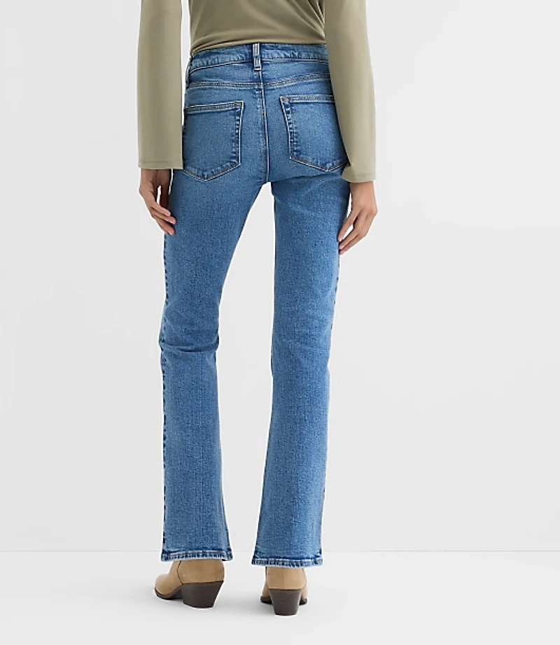 Rivete Tall Curvy Mid Rise Boot Jeans in Vintage Mid Wash