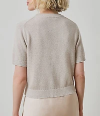 Lilla P Short Sleeve Sparkle Sweater