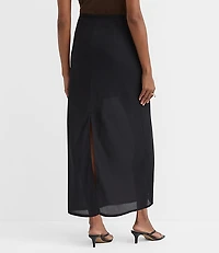 Sheer Overlay Maxi Skirt