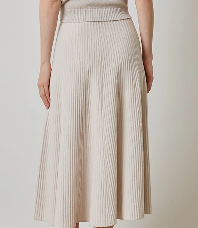 Lilla P Flared Knit Skirt