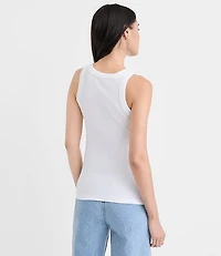 Floral Embroidered Perfect Tank