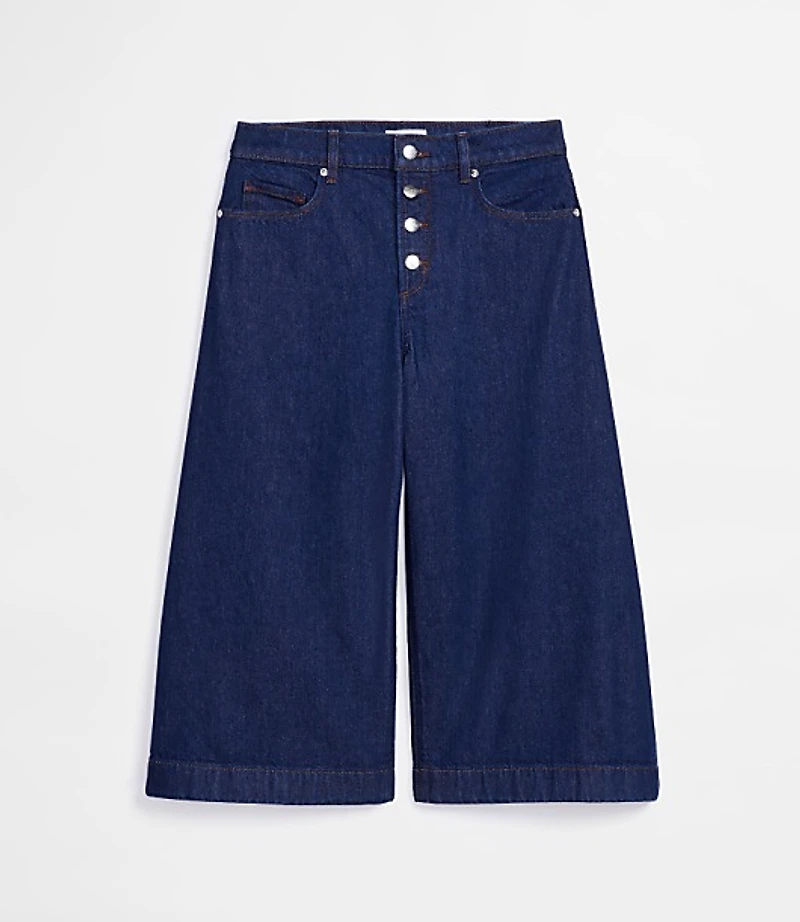 Rivete Tall Curvy High Rise Gaucho Jeans Nova Wash