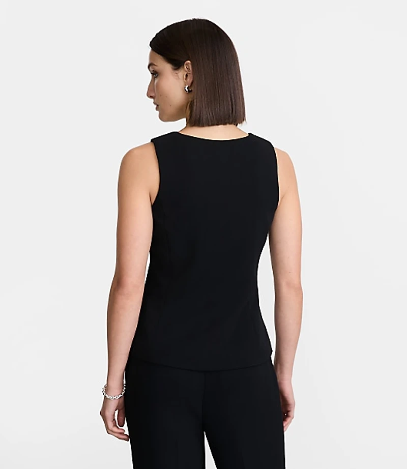 LOFT Versa Crepe Drape Tank Vest