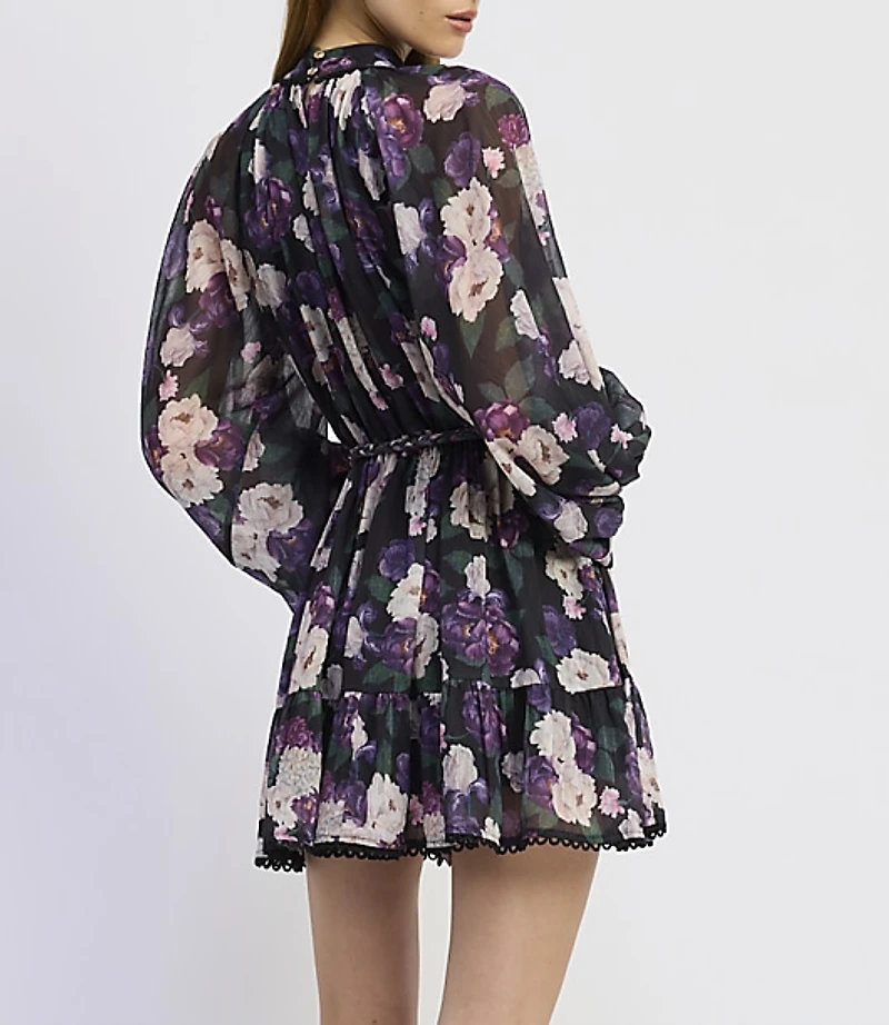 En Saison Jasmine Long Sleeve Mini Dress