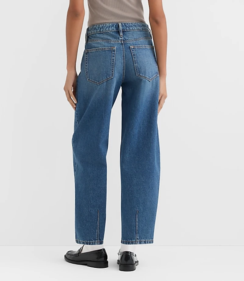 Rivete Tall Mid Rise Barrel Jeans Echo Wash