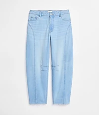 Rivete Petite Curvy Fresh Cut Horseshoe Jeans Haze Wash