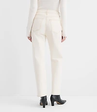 Rivete Tall Curvy High Rise Straight Jeans Ivory