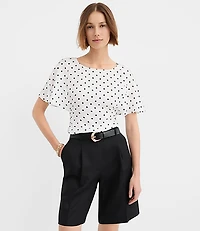 Petite Bermuda Shorts Linen Blend