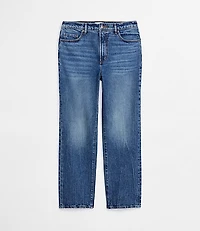 Rivete Tall Curvy High Rise Straight Jeans Echo Wash