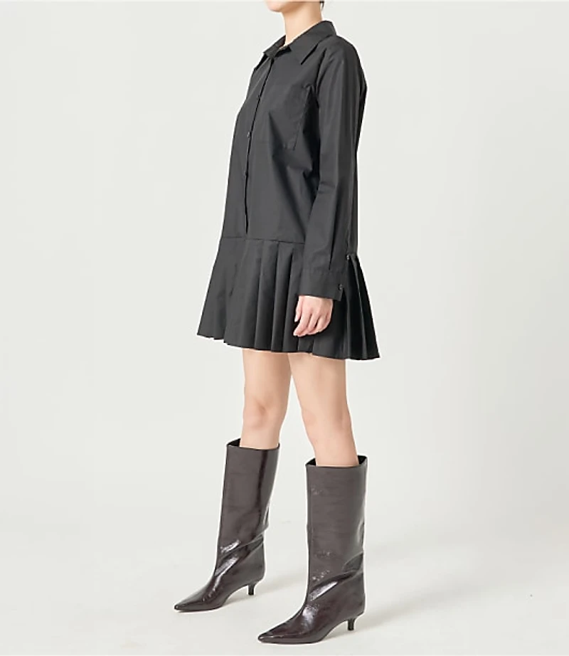 English Factory Colorblocked Shirtdress