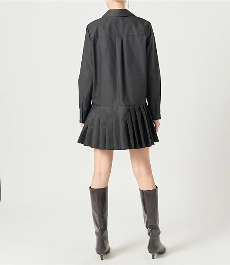 English Factory Colorblocked Shirtdress