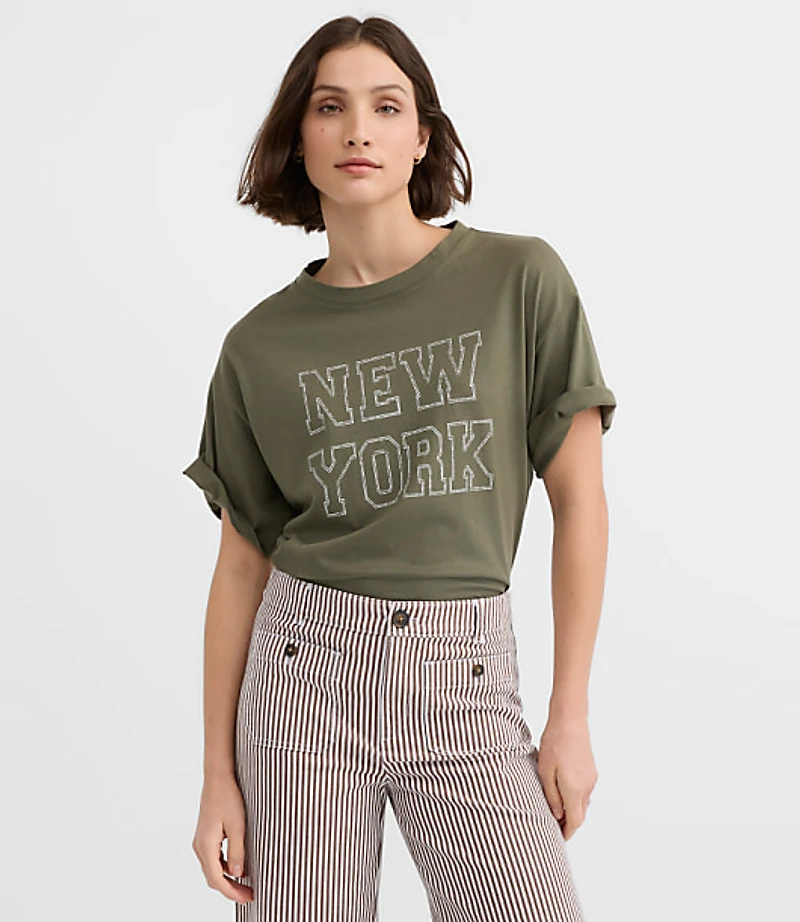 New York Oversized Jersey Tee