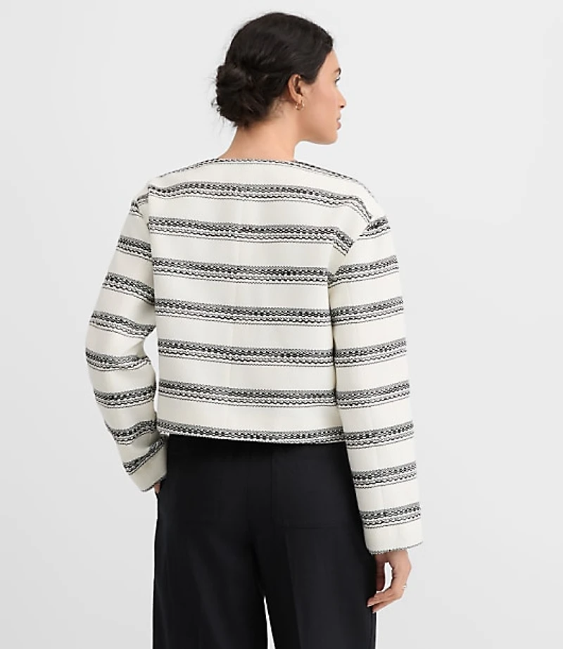 Striped Tweed Jacket