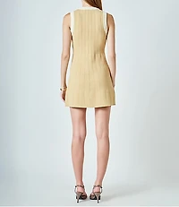 English Factory Contrast Knit Mini Dress