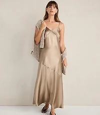 Haven Well Within Lurex Silk Slip Dress