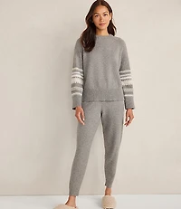 Haven Well Within Organic Cotton Blend Nostalgic Fair Isle Crewneck Sweater