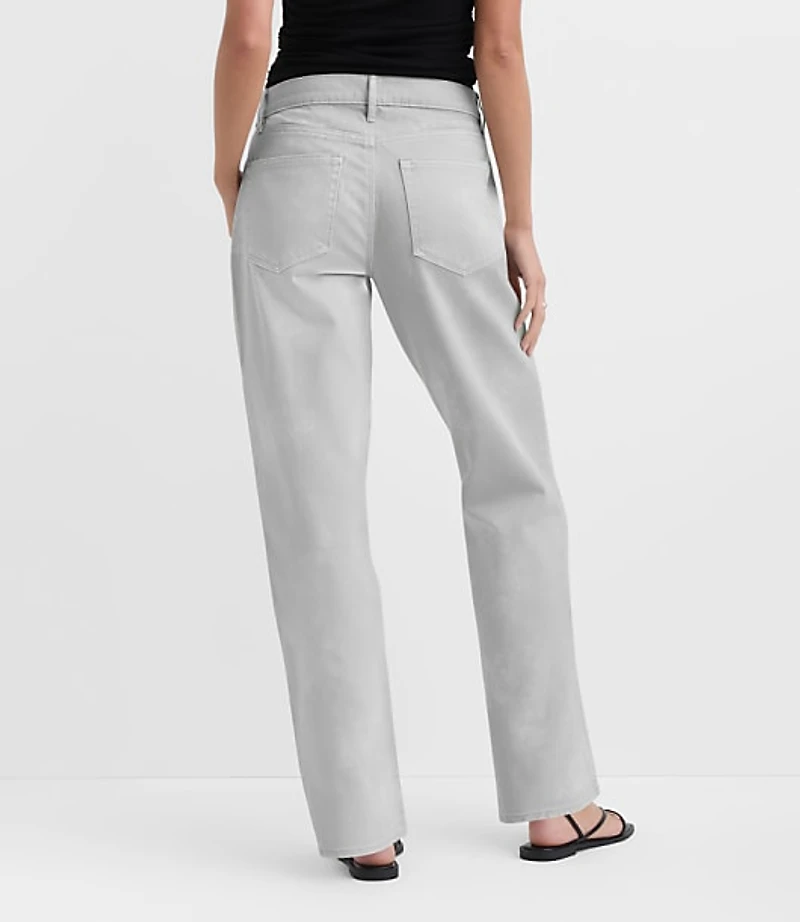 Rivete Tall Curvy Mid Rise Relaxed Straight Jeans Cloud Wash