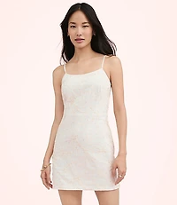 Lately Sequin Floral Mini Dress