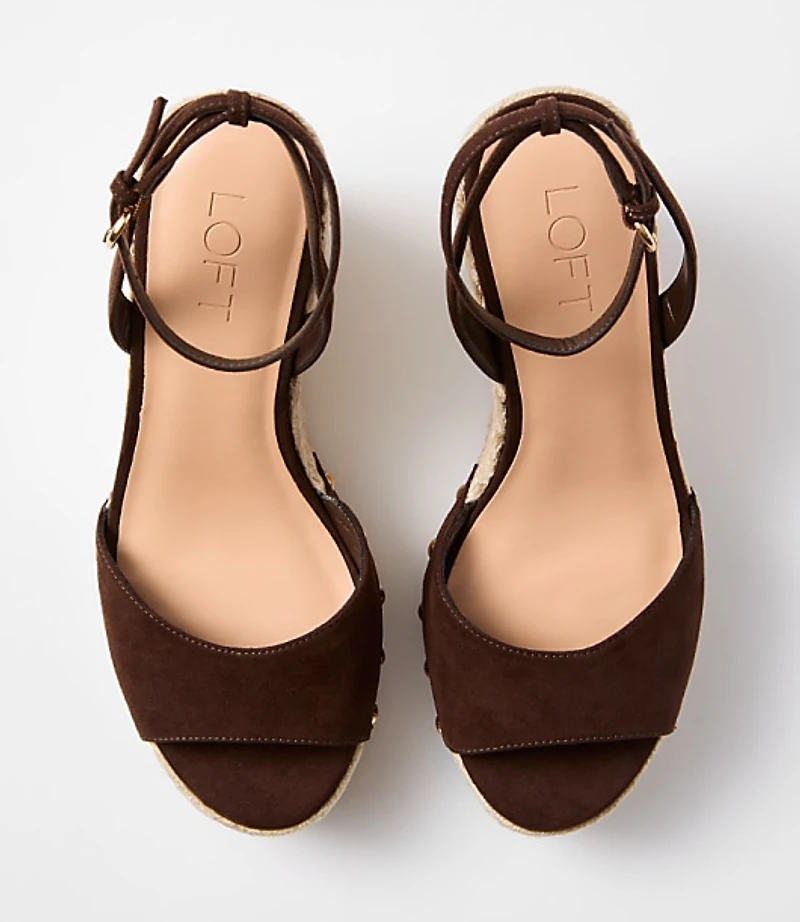 Ankle Strap Wedge Espadrille Sandals