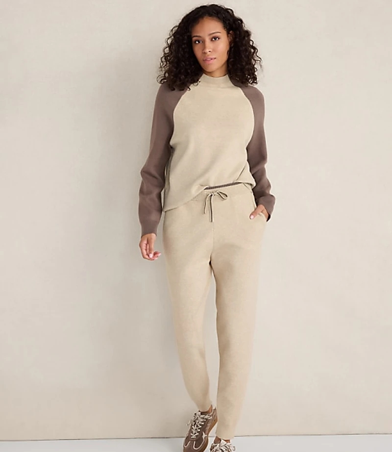 Haven Well Within Viscose Blend Colorblock Crewneck