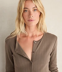 Haven Well Within Organic Cotton Pointelle Cardigan