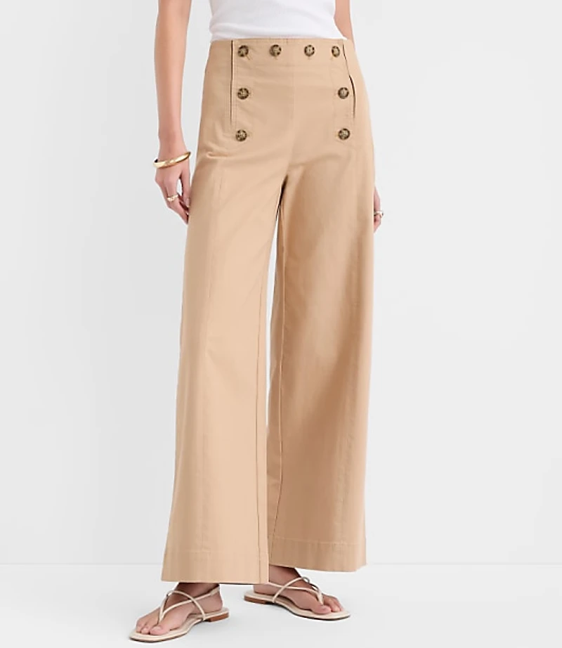 Petite Mariner Pants Twill