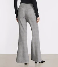 LOFT Versa Plaid Seasonless Stretch Flare Pants
