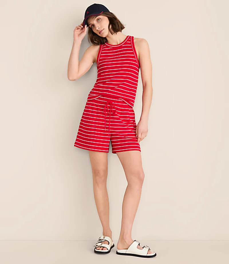 Petite Lou & Grey Striped Terrysoft Shorts