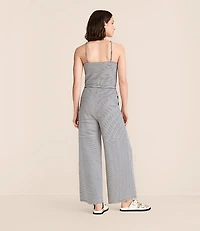 Petite Lou & Grey Striped Strappy Palazzo Jumpsuit