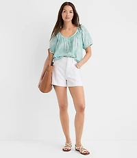 Floral Toile Puff Sleeve Blouse