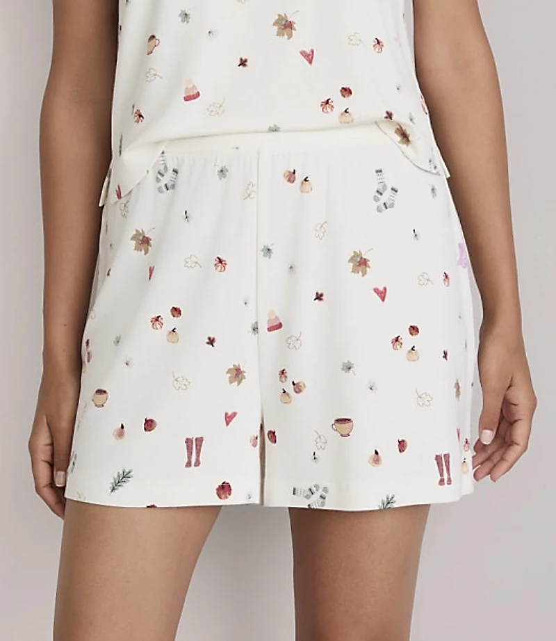 Lou & Grey Autumn Vibes Essential Modal Pajama Shorts