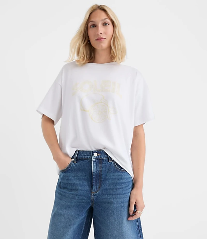 Soleil Oversized Jersey Tee
