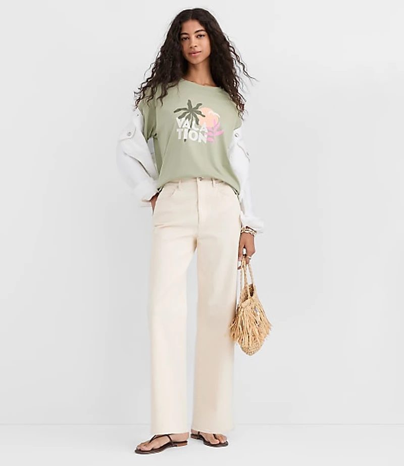 Vacation Oversized Jersey Modern Tee