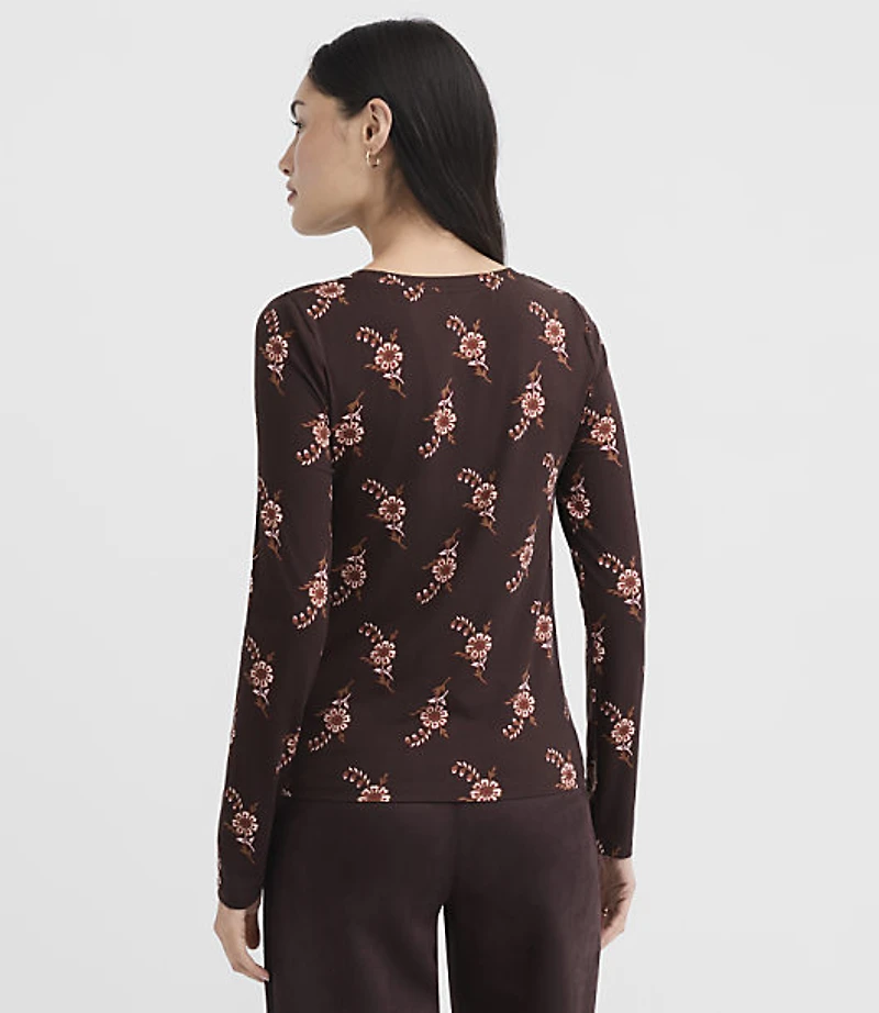 Floral Ruched Top